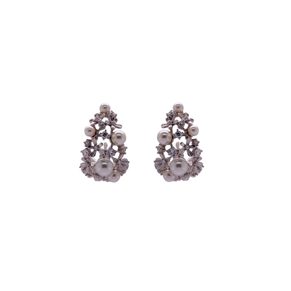 Pearl Petal Hoops