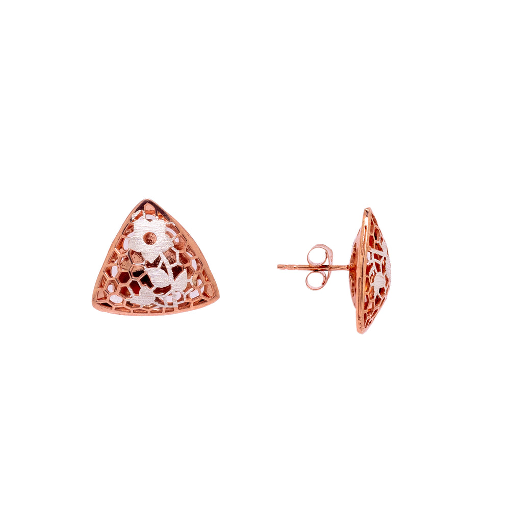 Triad Floral Studs