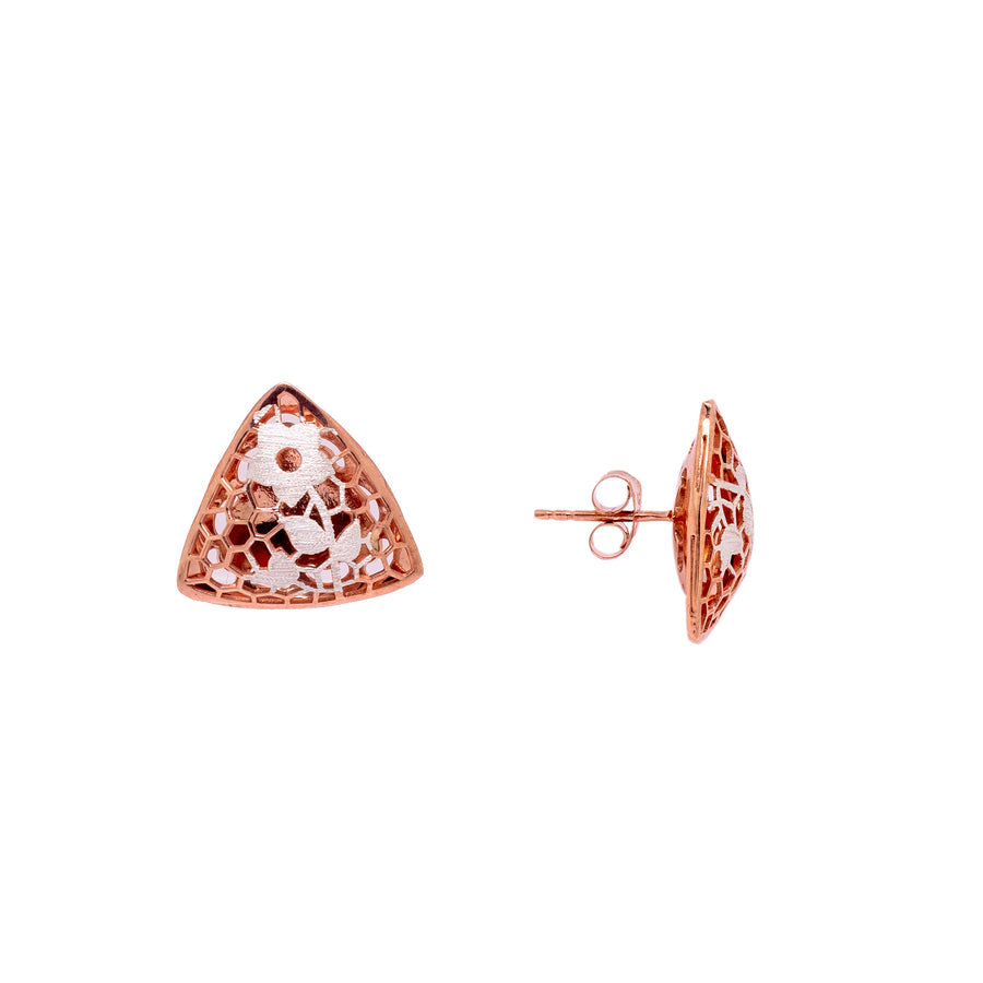 Triad Floral Studs