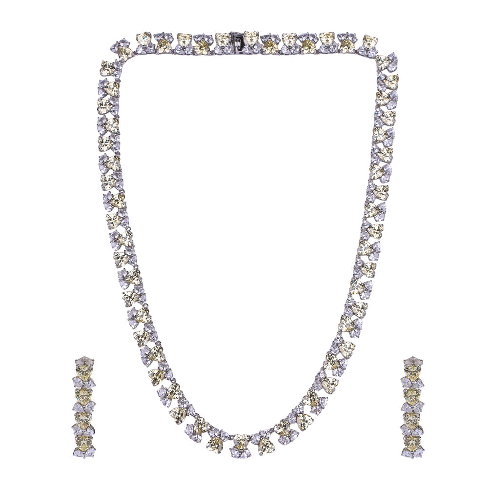 Aurelia Spark 92.5 Silver Necklace Set