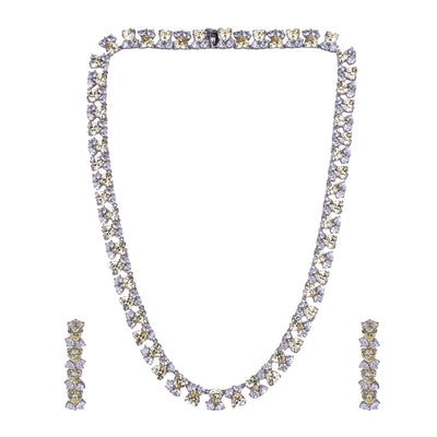 Aurelia Spark 92.5 Silver Necklace Set