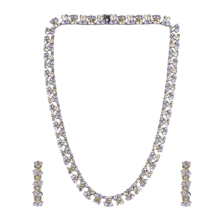 Aurelia Spark 92.5 Silver Necklace Set