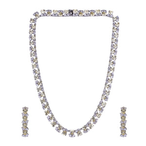 Aurelia Spark 92.5 Silver Necklace Set