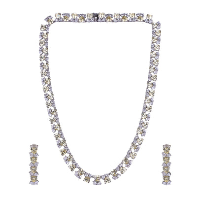 Aurelia Spark 92.5 Silver Necklace Set