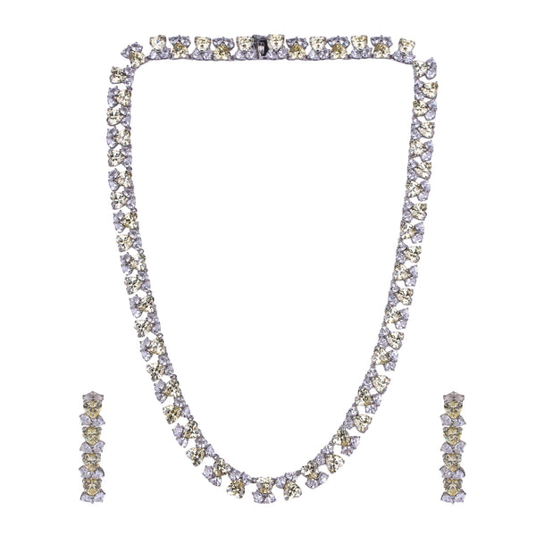 Aurelia Spark 92.5 Silver Necklace Set