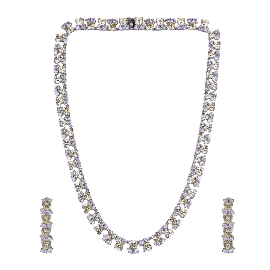 Aurelia Spark 92.5 Silver Necklace Set