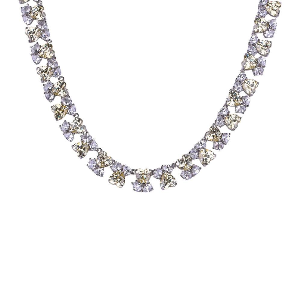 Aurelia Spark 92.5 Silver Necklace Set