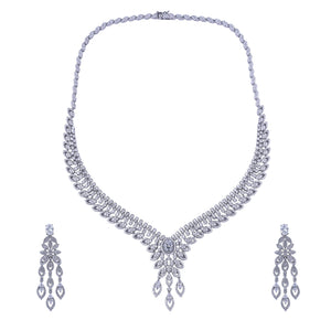 Celestia Grace Silver Necklace Set
