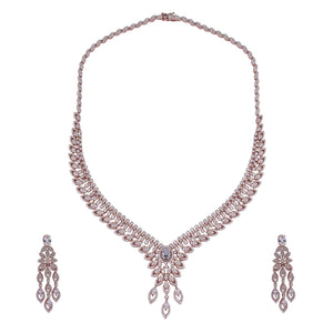 Rosélia Luxe Silver Necklace Set