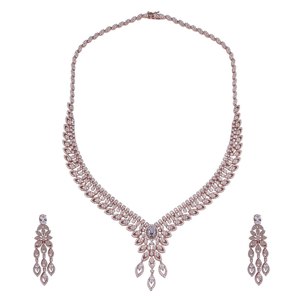Rosélia Luxe Silver Necklace Set
