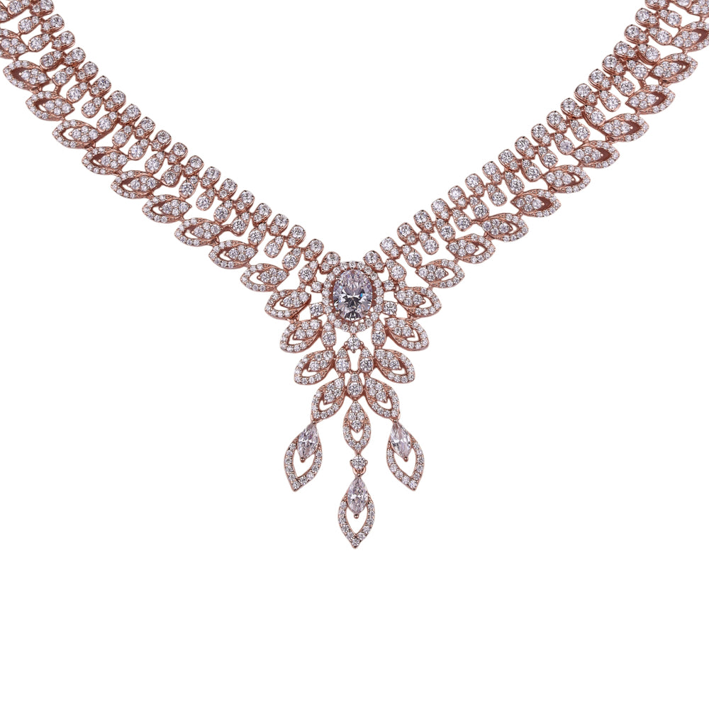 Rosélia Luxe Silver Necklace Set