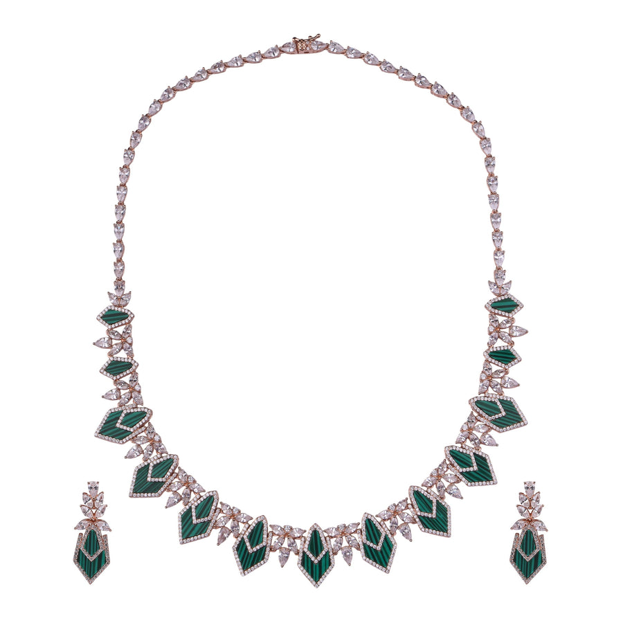 Green Enigma Necklace Set