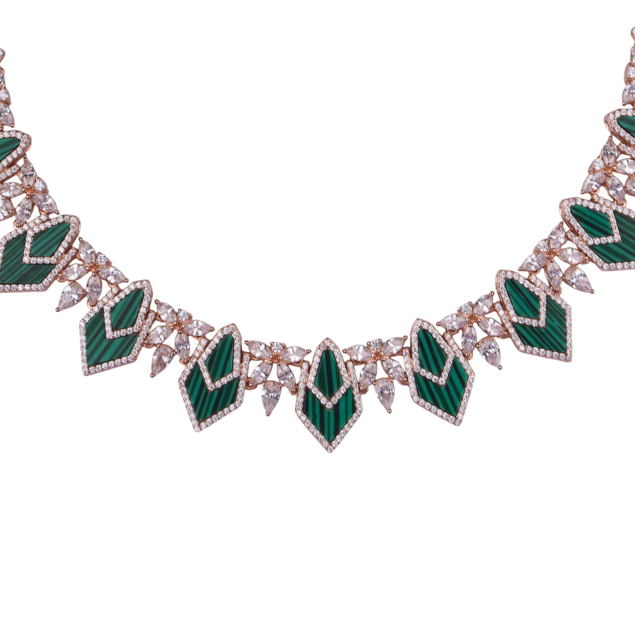 Green Enigma Necklace Set