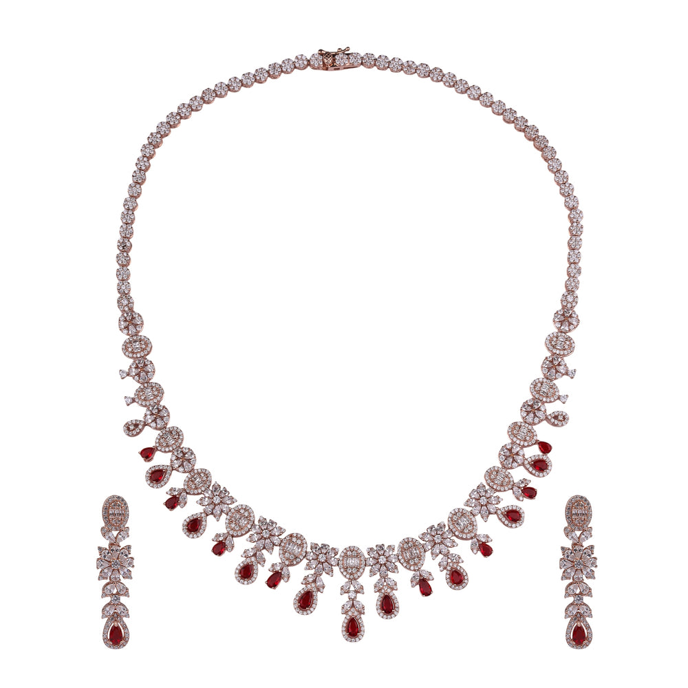 Scarlet Radiance Necklace Set