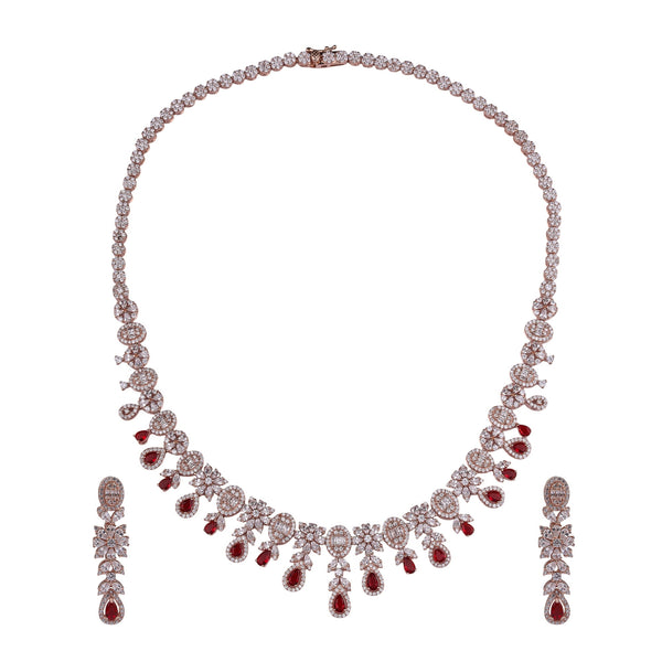 Scarlet Radiance Necklace Set