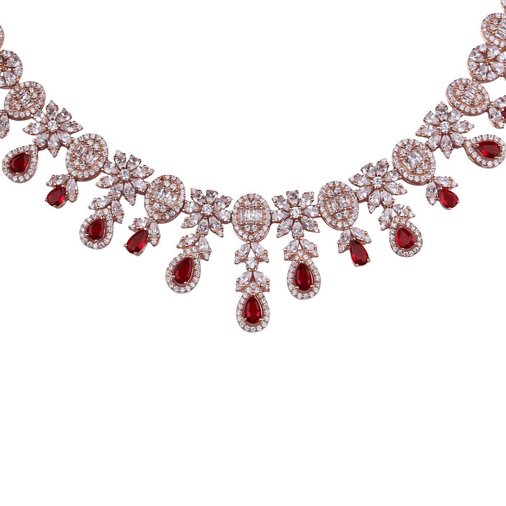Scarlet Radiance Necklace Set