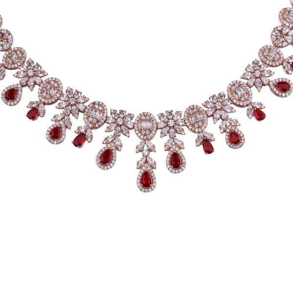 Scarlet Radiance Necklace Set