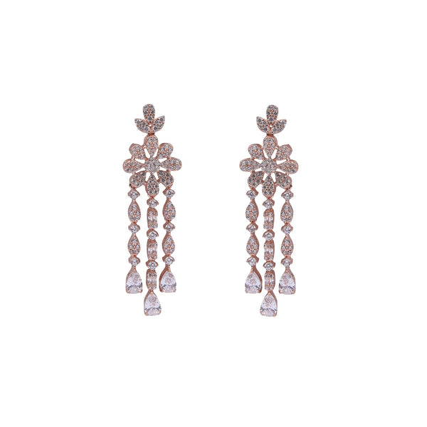 Celeste Flora 92.5 Silver Necklace Set