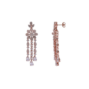 Celeste Flora 92.5 Silver Necklace Set