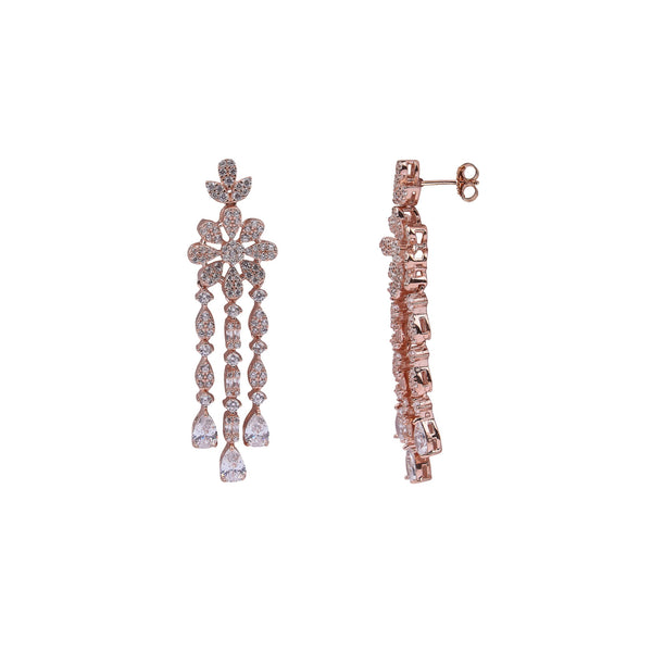 Celeste Flora 92.5 Silver Necklace Set