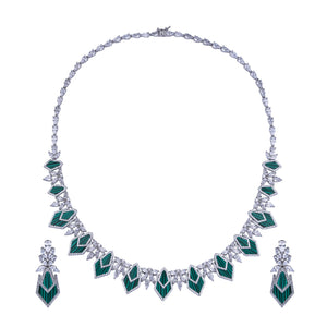 Green Enigma Necklace Set