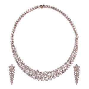 Flora Luxe Silver Necklace Set