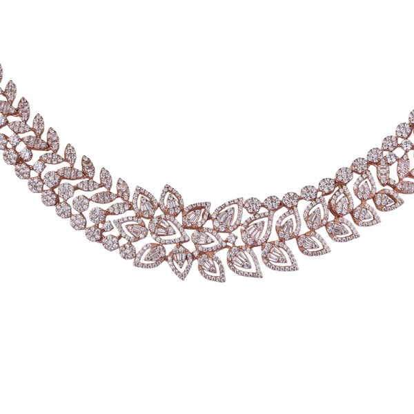 Flora Luxe Silver Necklace Set