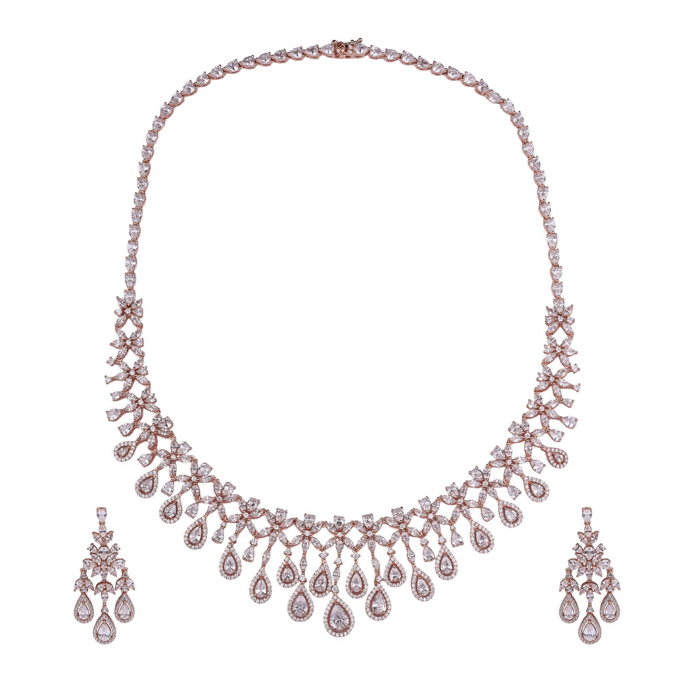 Eternal Raindrop Elegance Necklace Set