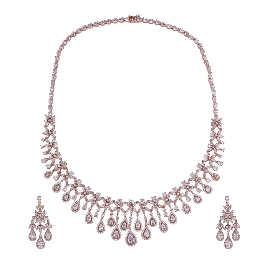 Eternal Raindrop Elegance Necklace Set