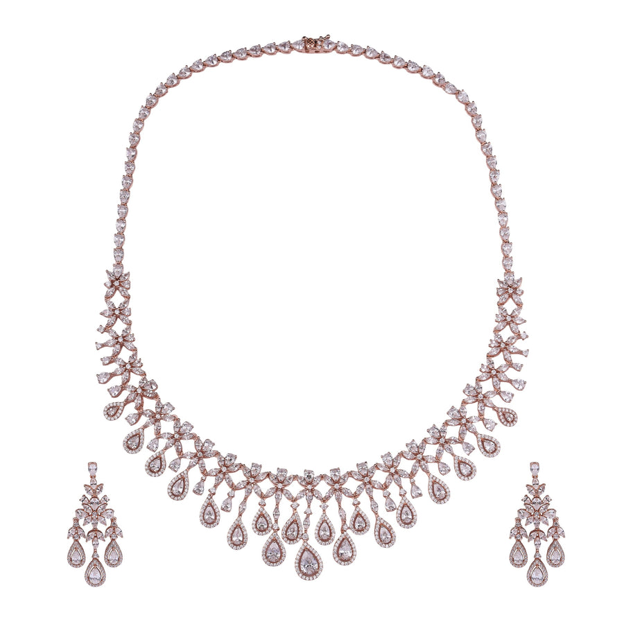 Eternal Raindrop Elegance Necklace Set