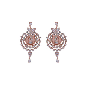 Ornate Radiance Silver Necklace Set