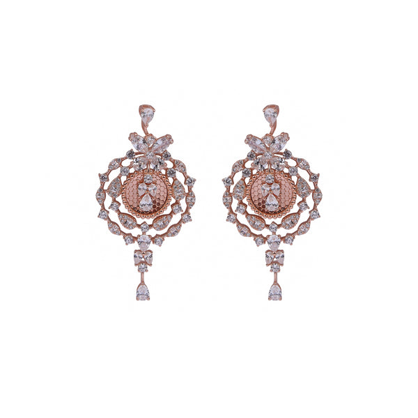 Ornate Radiance Silver Necklace Set
