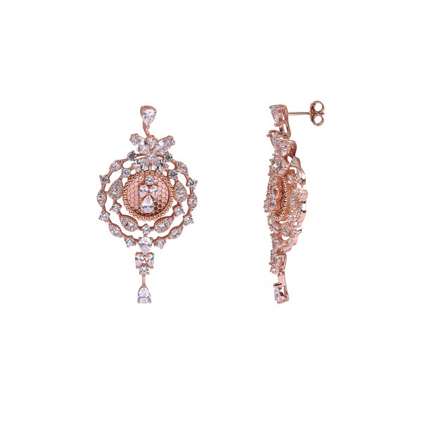 Ornate Radiance Silver Necklace Set