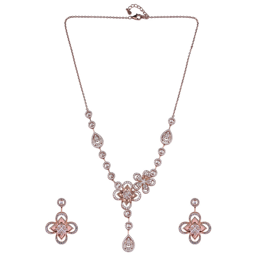 Lustre Petal Necklace Set