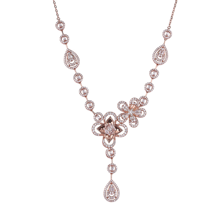 Lustre Petal Necklace Set