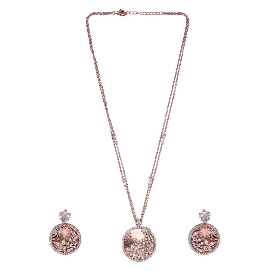 Lustre Petal Pendant Set