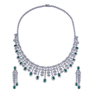 Emerald Éclat Silver Set