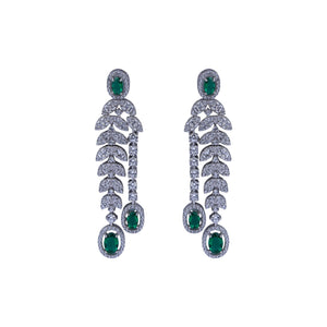 Emerald Éclat Silver Set