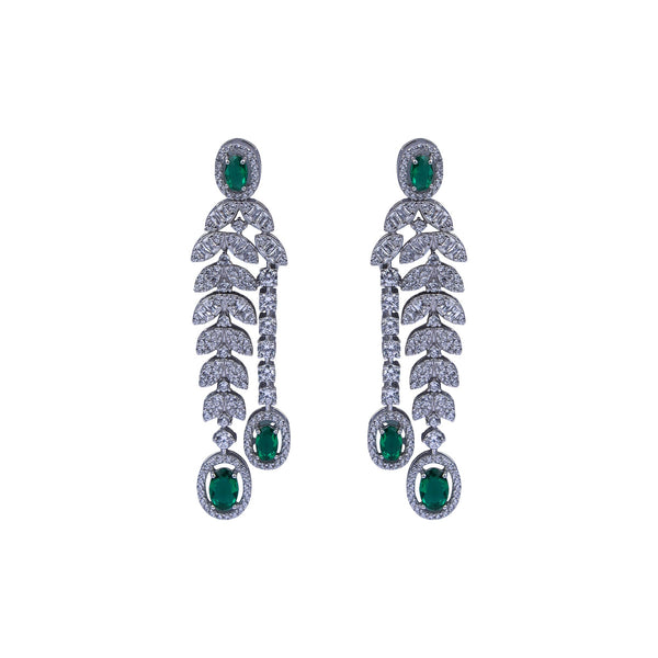 Emerald Éclat Silver Set
