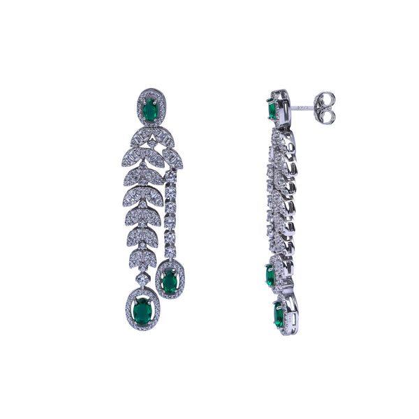 Emerald Éclat Silver Set