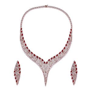 The Crimson Flame Necklace Set