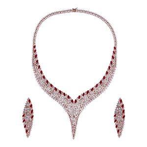 The Crimson Flame Necklace Set