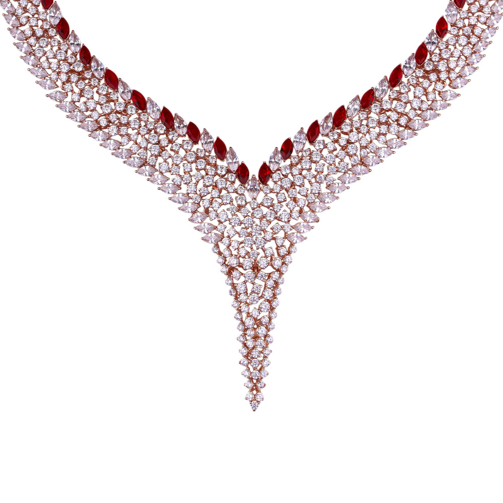 The Crimson Flame Necklace Set
