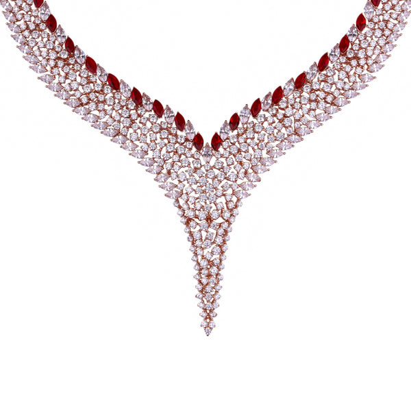 The Crimson Flame Necklace Set
