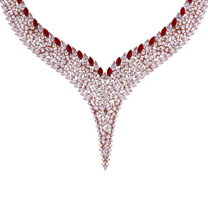 The Crimson Flame Necklace Set