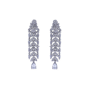 Aurora Lattice Silver Necklace Set