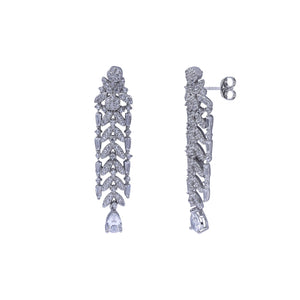 Aurora Lattice Silver Necklace Set