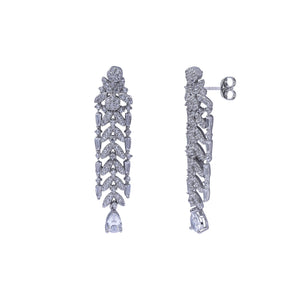 Aurora Lattice Silver Necklace Set