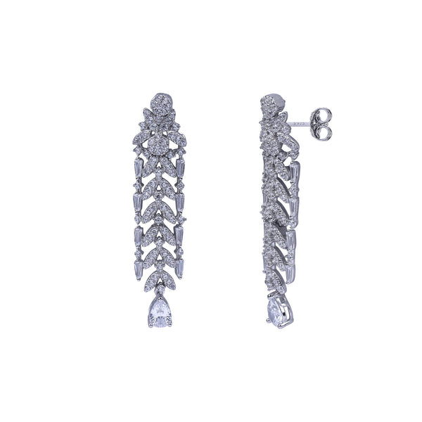 Aurora Lattice Silver Necklace Set