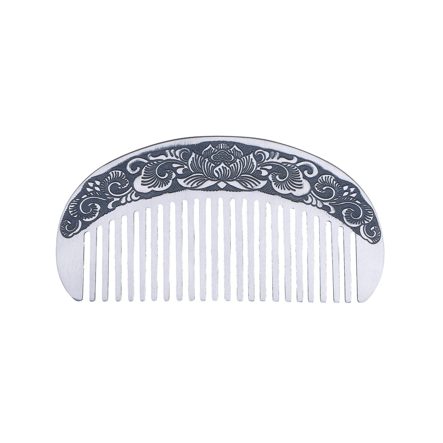 Lotus Whisper Silver Comb